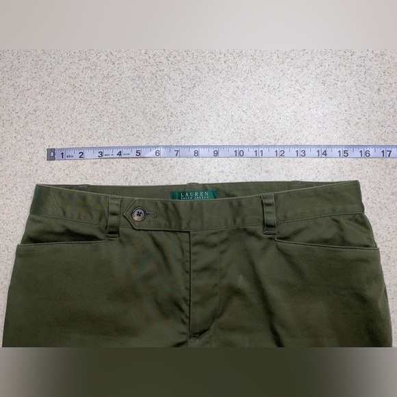 Lauren Ralph Lauren Green Adelle Pants Size 6 - Picture 7 of 8